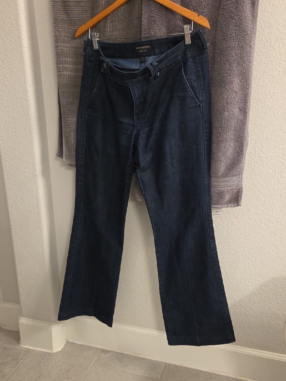 Banana Republic Dark Blue Wide-Leg Jeans